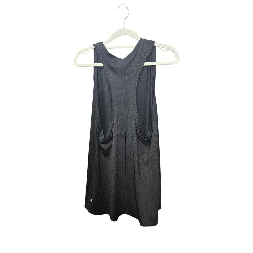 Lululemon Tank Top Black Mesh Racerback Activewear Tank Womens Size 6 ?